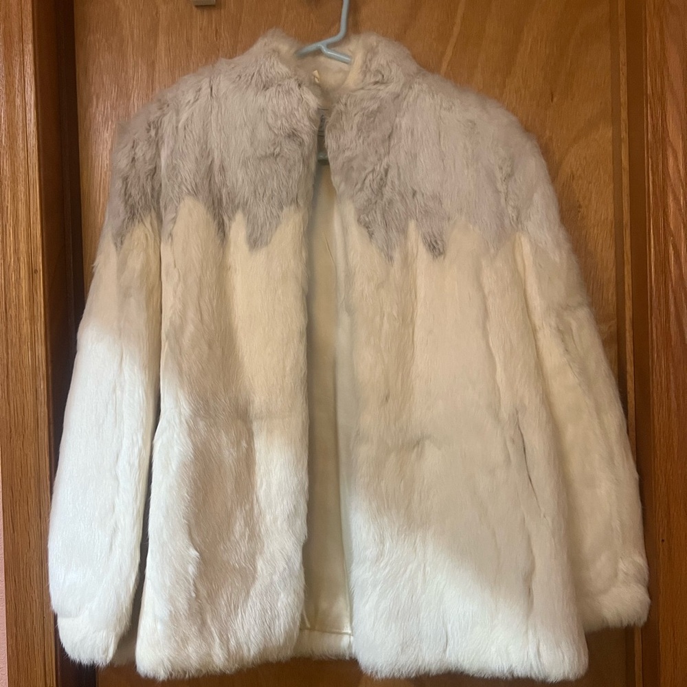 Sergio Valente Rabbit fur coat